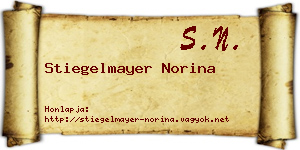 Stiegelmayer Norina névjegykártya